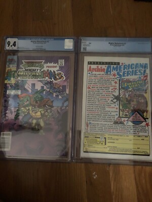 CGC 9.4 THE MIGHTY MUTANIMALS # 2 CGC 9.4 Newsstand Edition Turtles
