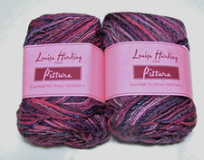 LOT of 2 balls Louisa Harding PITTURA Wool Bamboo yarn 611 GRANDE ODALISQUE