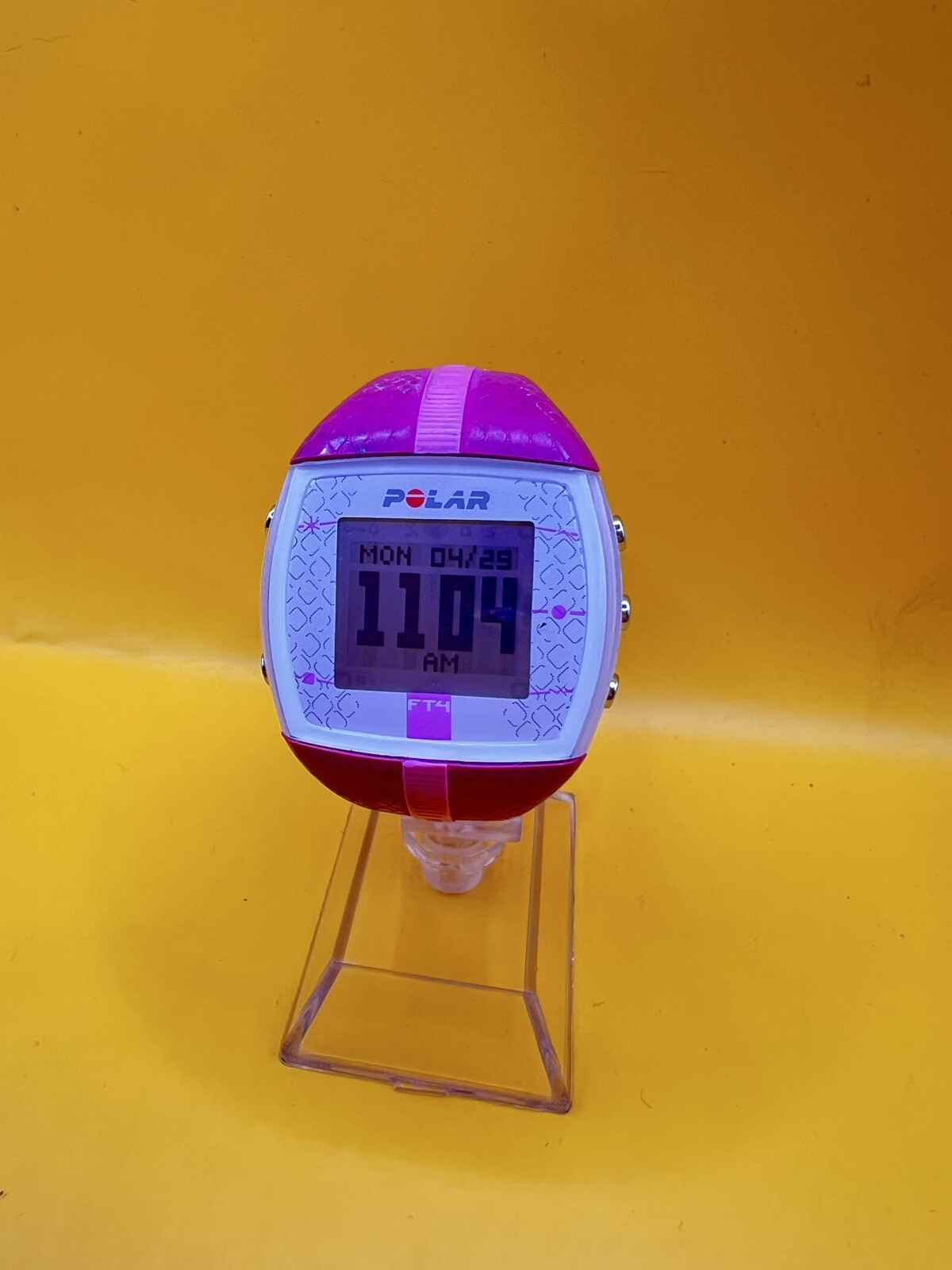 Polar FT4 Womens Digital Heart Rate Monitor Watch Pink New Battery