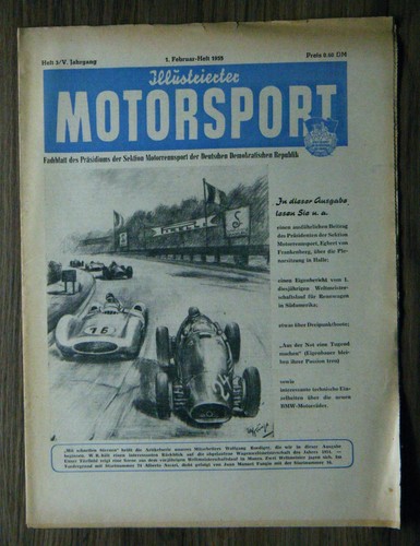 Illustrierter Motorsport 3/1955 Rennwagen Südamerika Dreipunktboot BMW Motorrad
