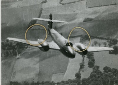 GLOSTER METEOR - Original Flugzeug Foto Ron Moulton Sammlung