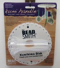 6 inch Kumihimo Round Disk w/ Handle ~ 6" Plate Japanese Braids + Instructions