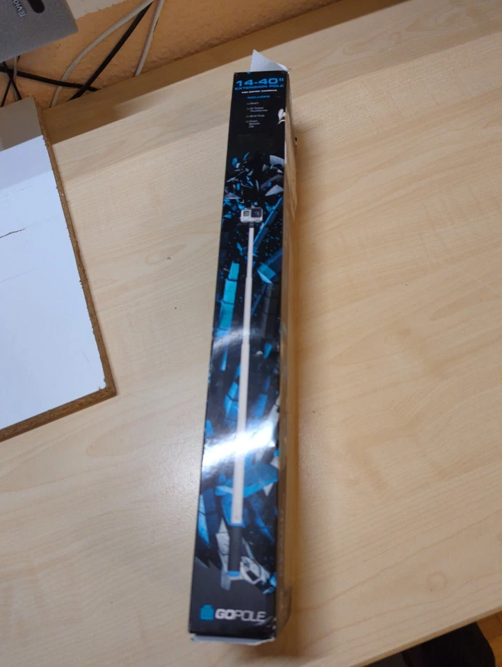 GoPole Reach 14-40" Teleskop-Verlängerungsstab für GoPro HERO Kameras WIe Neu ! - Image 3 of 4