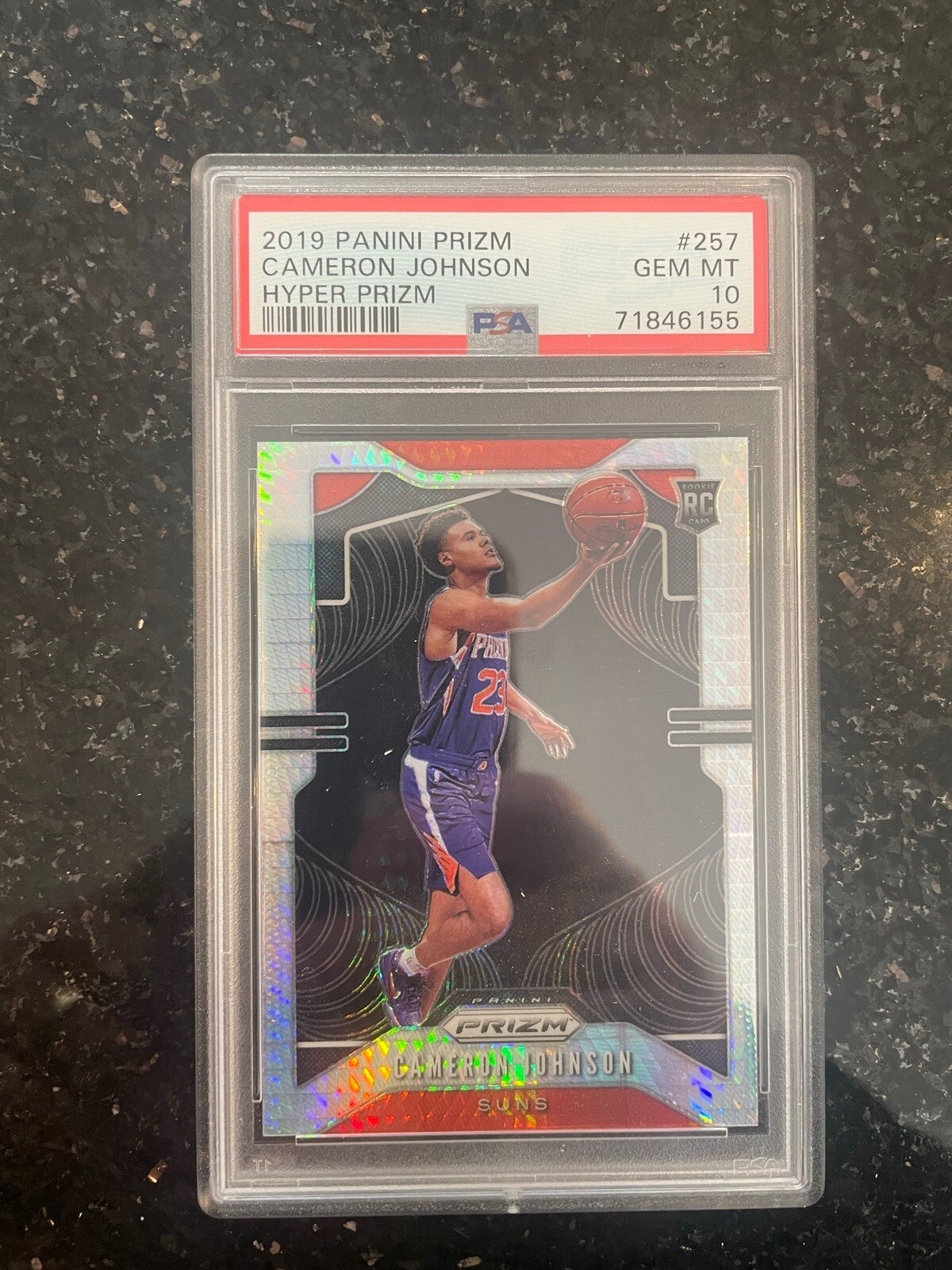 CAMERON JOHNSON 2019-20 Panini Prizm #257 RC Rookie Hyper Prizm PSA 10 GEM MINT
