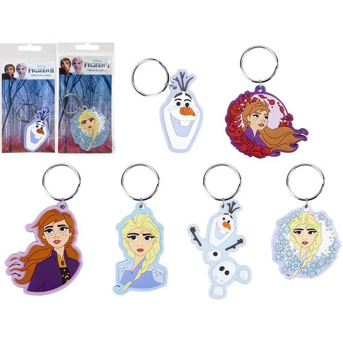Disney 2D Keyrings/Keychains Frozen 2 Rubber - 6 Assorted (Select your Design) - Picture 8 of 8