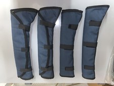 4- NWOT Nylon Horse Shipping Boots with THICK Fleece Lining- Blue
