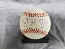 Eddie Olczyk Autographed NL Baseball JSA Authentic New York Rangers 94 CUP