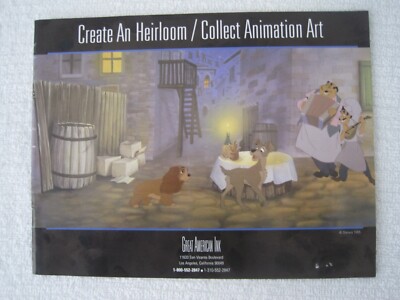 Create an heirloom / Collect animation Art catalog - $16.00