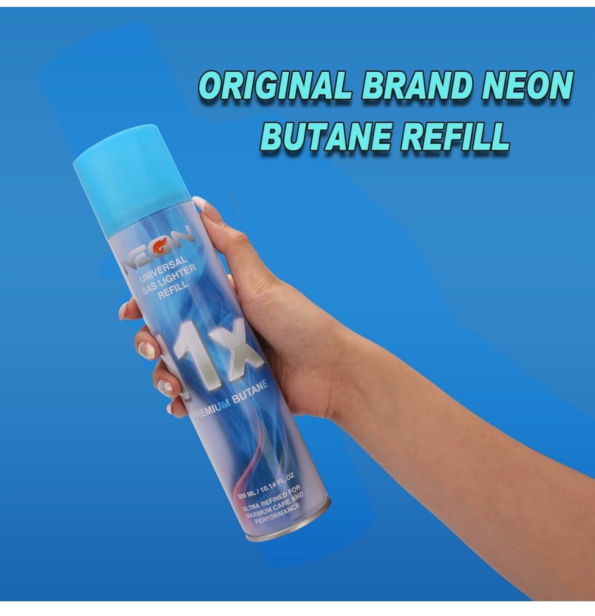 5X 7X 9X 11X Neon 7X Butane - Refined Lighter Fuel 300ml