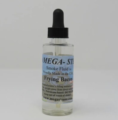JT MEGA STEAM FRYING BACON SCENTED SMOKE FLUID 2 OZ LIONEL MTH O HO N G S GAUGE