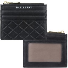 Slim Minimalist Front Pocket Wallet,RFID Blocking Credit Card Holder ID Window