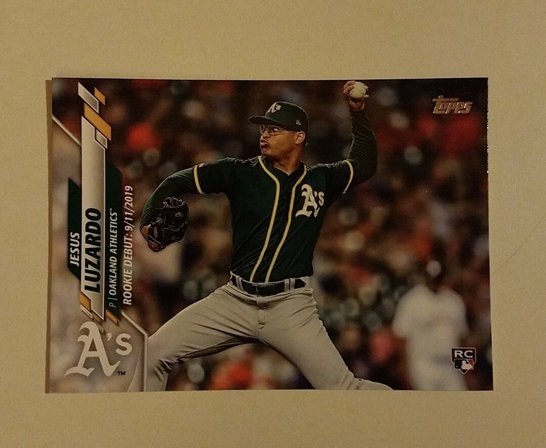 2020 Topps Update Series Jesus Luzardo RC #U-94 Oakland Athletics Rookie