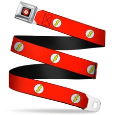 Seat Belt Buckle for Pants Men Women Kids DC Comics Flash WFL004