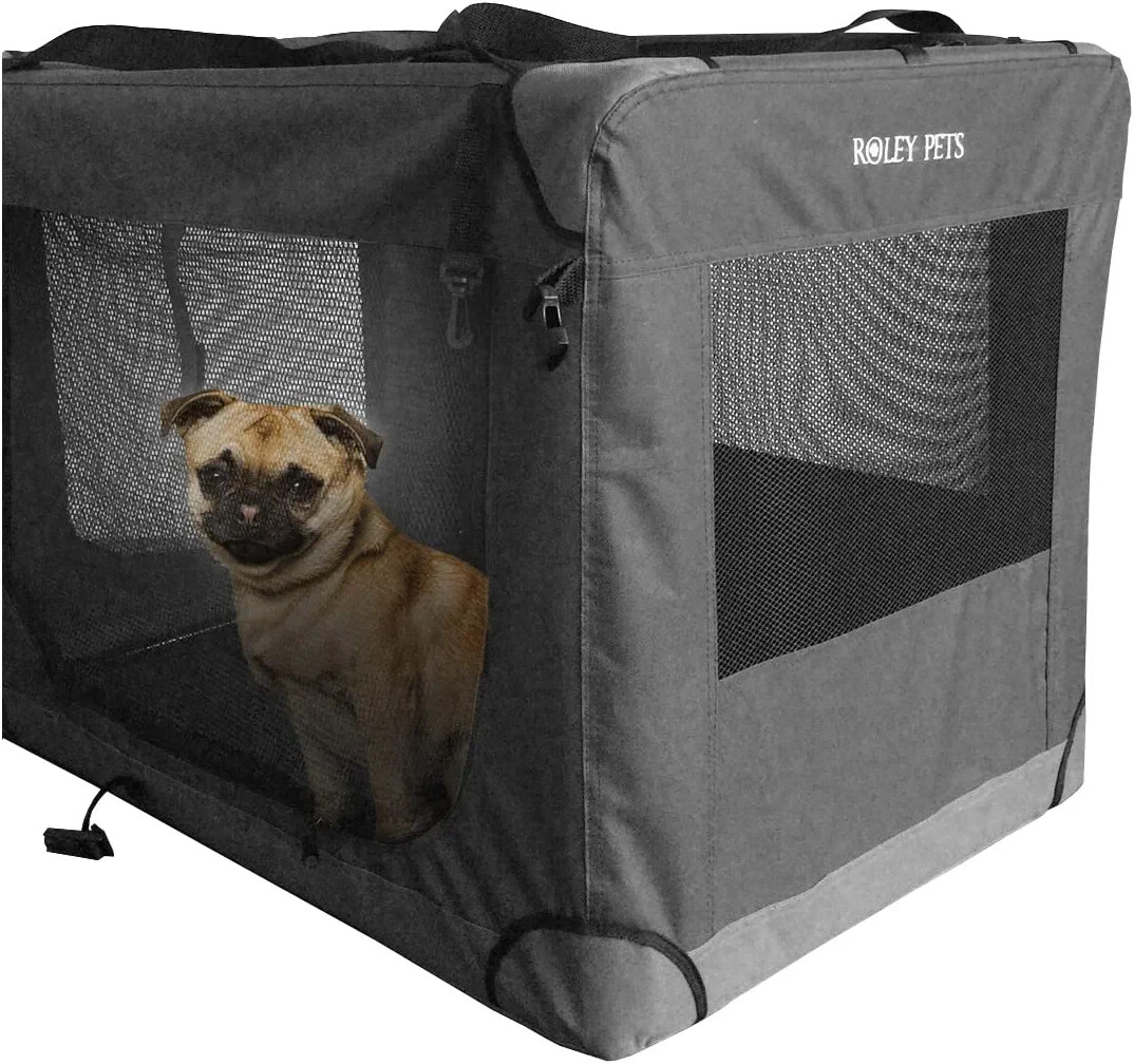 extra large large soft collapsible dog crate