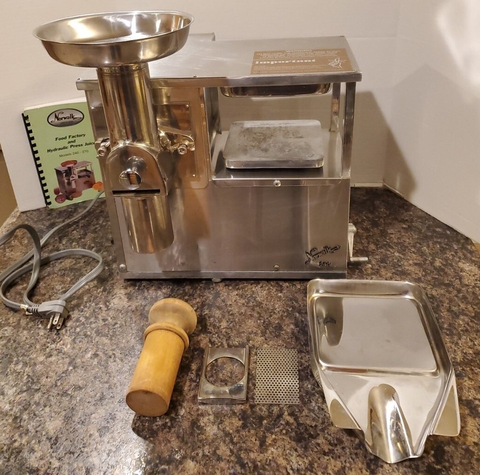 Norwalk Ultimate 240 Hydraulic Press Juicer & Food Factory Stainless Steel eBay