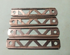 Gilbert Erector Part A: 2 1/2" Nickel Plated Straight Girders: 4 Lot D