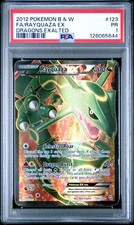 2012 POKEMON BLACK & WHITE DRAGONS EXALTED #123 FULL ART/RAYQUAZA EX PSA 1 on eBay