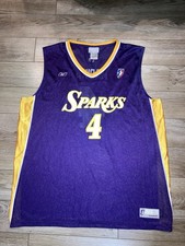 Mwadi Mabika #4 LA Los Angeles Sparks WNBA Reebok Jersey XL Autograph Auto