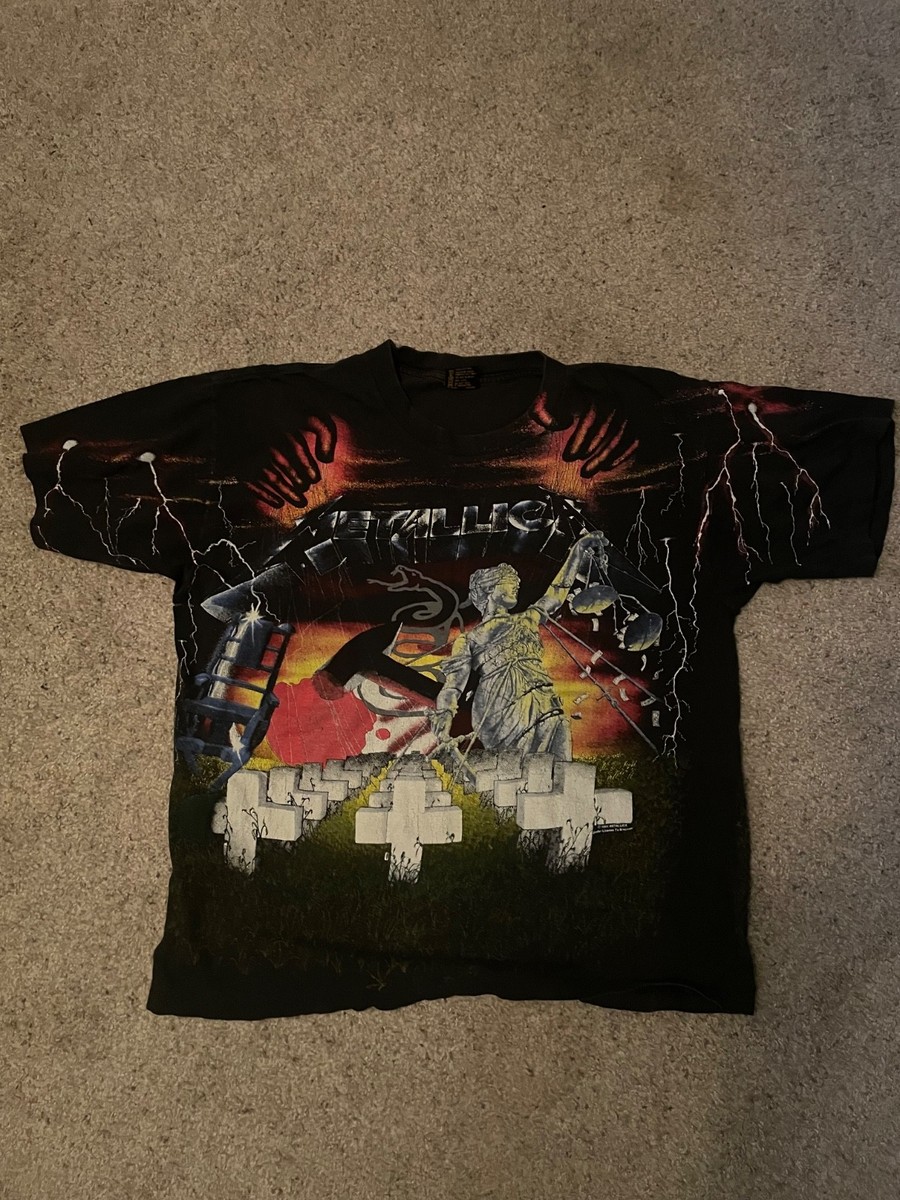 Vintage Metallica Master Of Puppets T-shirt XL 1991 Brockum Tag