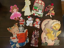 RARE Vintage Die Cuts, Cards, Norcross, Hallmark, Rust Craft, Hall Brothers