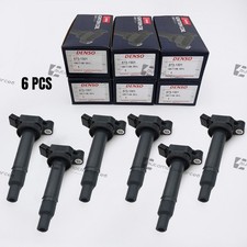 6pcs 673-1301 Denso Ignition Coil 90919-02234 For 01-06 Toyota Sienna Lexus V6