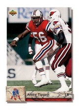 1992 Upper Deck #132 Andre Tippett New England Patriots Football Card