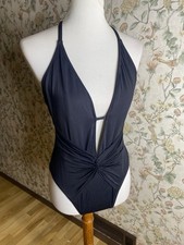 La Blanca Sunshine 79 Swim Suit Keyhole V-Plunge One Piece Size 12 Bathing