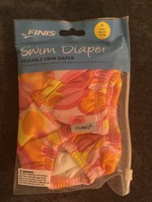 FINIS Swim Diaper 4T Pink Orange Yellow Reusable Unisex Model 5.20.014.477.10