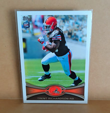 Topps 2012 Trent Richardson NFL Football Rookie Base Set Card #380 Browns. rookie card picture