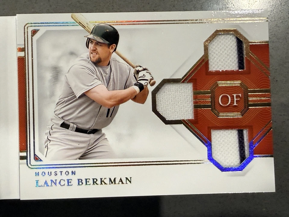 Tríos triple leyenda Panini National Treasures 2021 Bagwell/Ryan/Berkman/99 Foto 4 de 4
