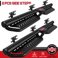 2-Stairs Running Boards For 2019-2026 Dodge Ram 1500 Crew Cab Drop Side Step