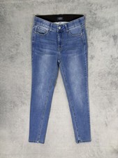Curve Appeal Jeans Womens 4/27 Blue Light Wash Mid Rise Skinny Stretch