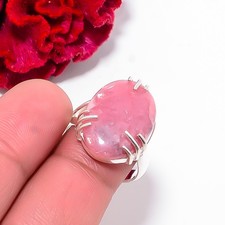 Rhodochrosite - Argentina Gemstone 925 Sterling Silver Ring S.6 R102559