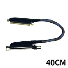 PCIE 5.0 X16 Graphics Card GPU Extension Cable Silver Plated PCI-E Adapter Cable