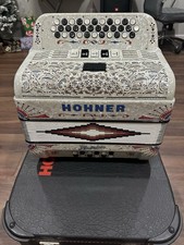 HOHNER Anacleto EAD-MII Button Accordion 34 Buttons 12 Bass Keys White w/ Case