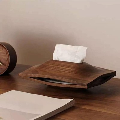 Taschentuchbox-Abdeckung aus Holz, Serviettenpapierhülle für Arbeitsplatte,