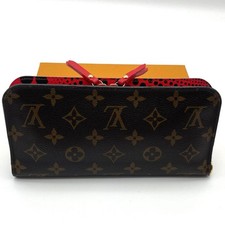 Louis Vuitton Monogram Pumpkin Dot Wallet Red Brown Yayoi Kusama
