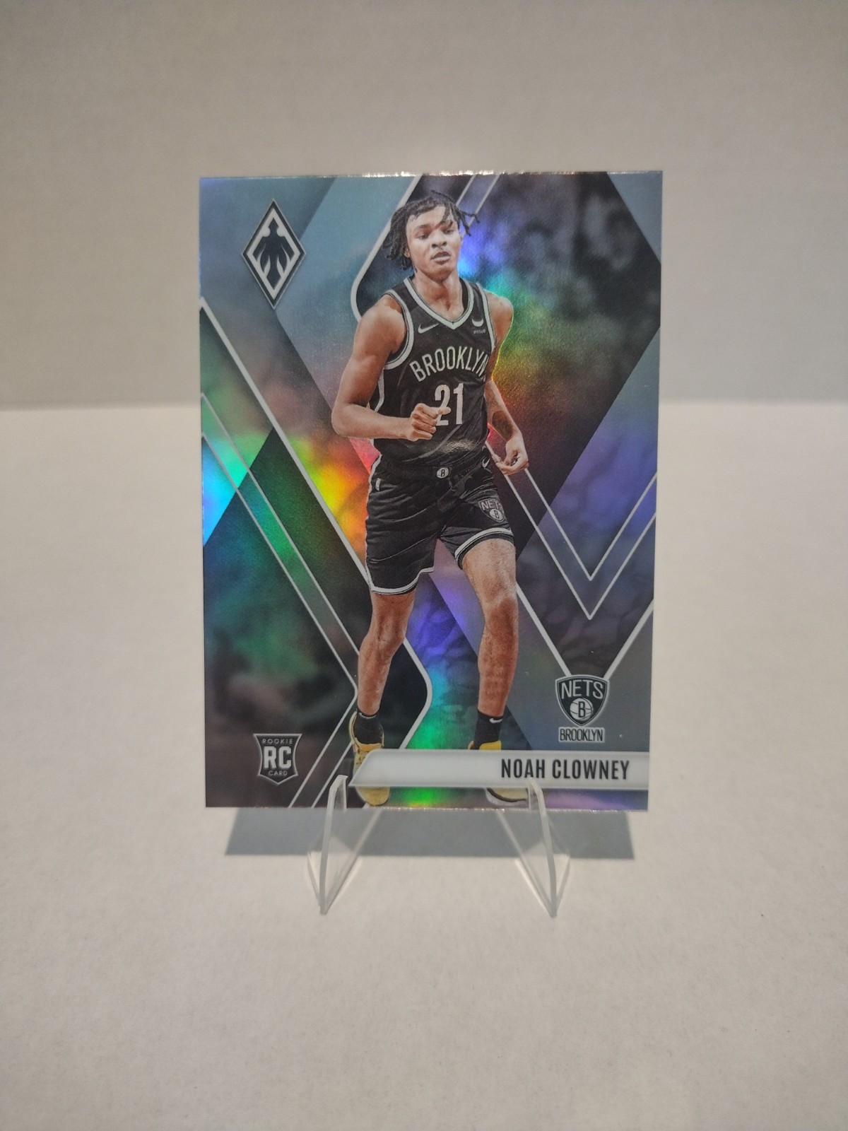 2023-24 Panini Phoenix Noah Clowney RC #286 Silver Prizm Brooklyn Nets