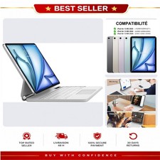 Clavier iPad Air 13 M4/M3/M2 et iPad Pro 12,9 AZERTY avec trackpad