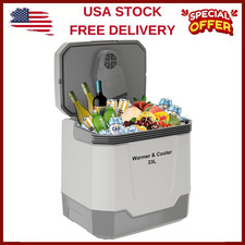 35 Quart 33L Electric Car Refrigerator Warmer for Travel 12V/110V Dual Power