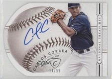 2014 National Treasures Baseball Signature Die-Cuts 34/99 Carlos Correa Auto 1q2