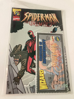 Spider-Man Unlimited #1/2 (Marvel Comics Wizard 1999) with Certificate