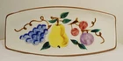 Vintage Stangl Pottery Fruit Pattern Relish Tray / Pickle Plate Hand Painted
