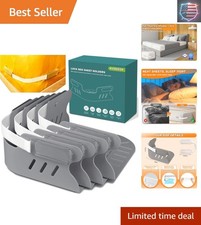 Bed Sheet Holders for Corners, Heavy Duty Fitted Sheet Holder with Lock Faste...