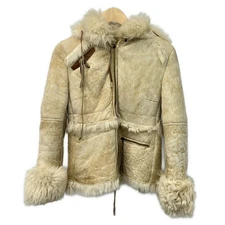 Auth PATRIZIA PEPE - Cream Brown Women's Coat