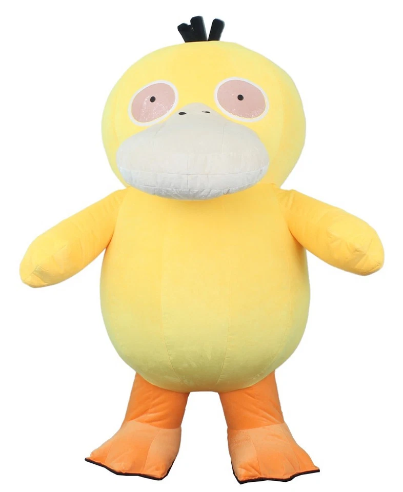 Disfraz Inflable PSYDUCK Mascota Peluche Mono Halloween Juegos con disfraces Fiesta Traje Foto 2 de 4