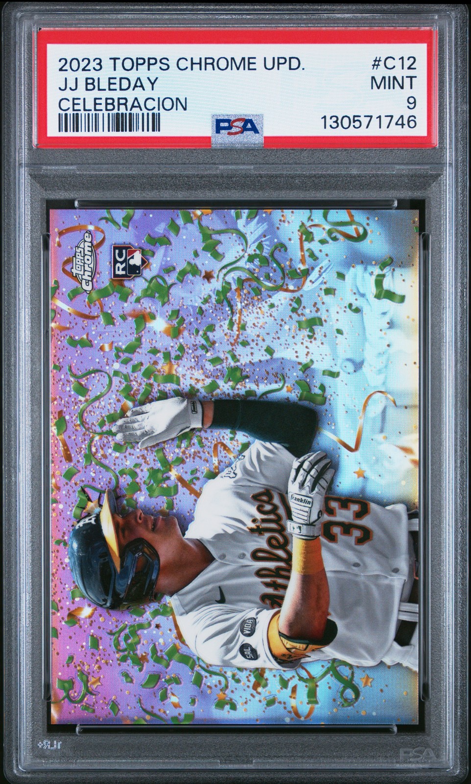 2023 TOPPS CHROME UPDATE CELEBRACION #C12 JJ BLEDAY 83/99 PSA 9