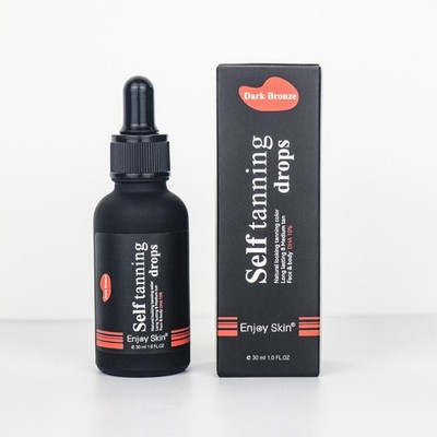 30ml Natural Organic Tanning Oil,Condensed Self Tanning Drops for Face & Body,