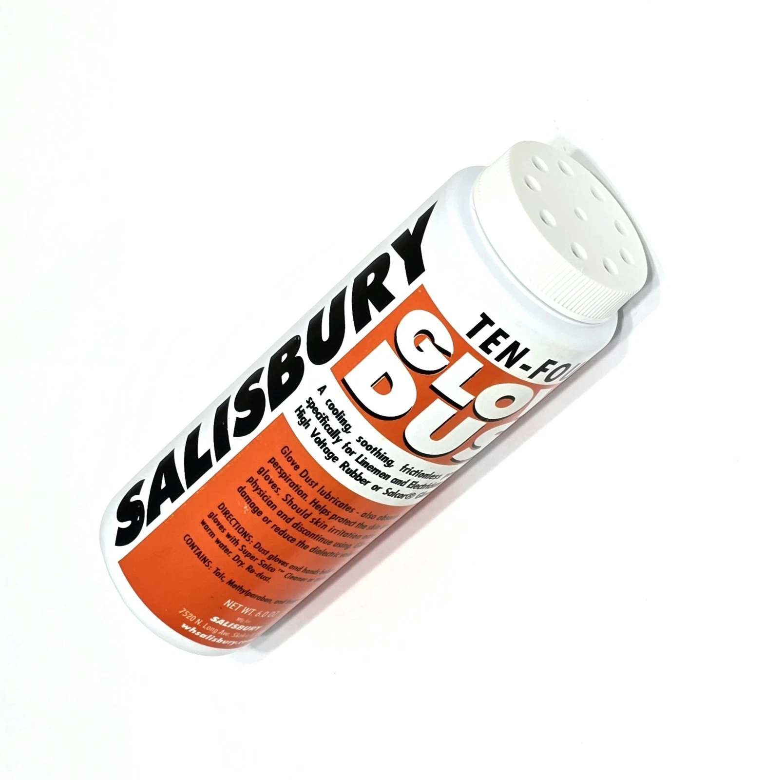 SALISBURY Ten-Four Glove Dust, Powder, For Rubber Insulating Lineman Gloves, 6oz