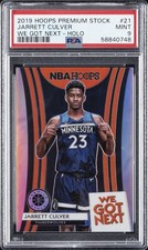 2019 PANINI HOOPS PREM STOCK WE GOT NEXT HOLO #21 JARRETT CULVER PSA 9